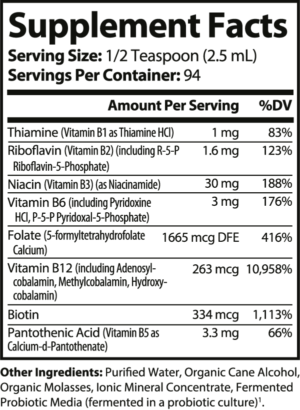 Fermented Vitamin B Complex - 8 fl oz