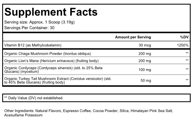 Nature's Espresso Coffee w/Organic Mushroom Complex