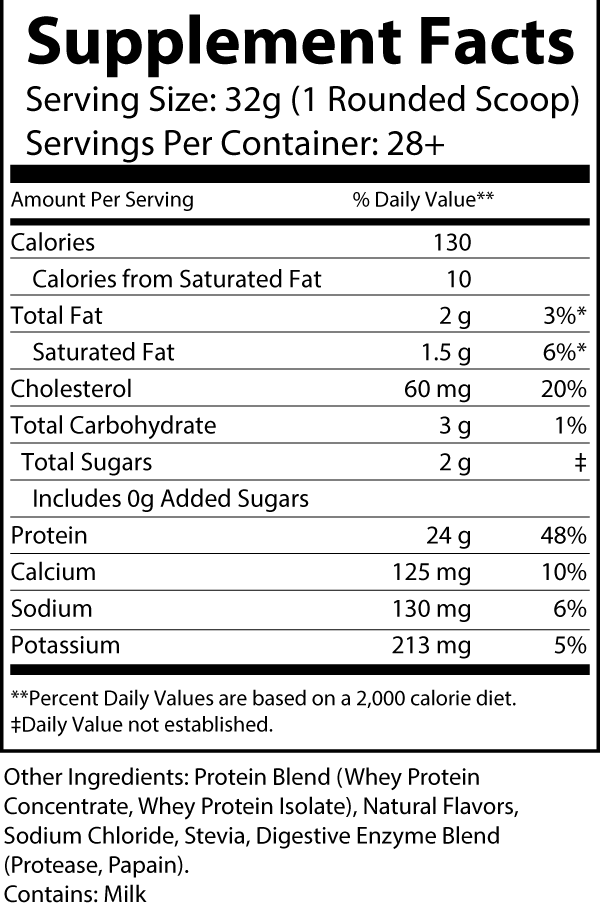 Natural Whey ( Salted Caramel )