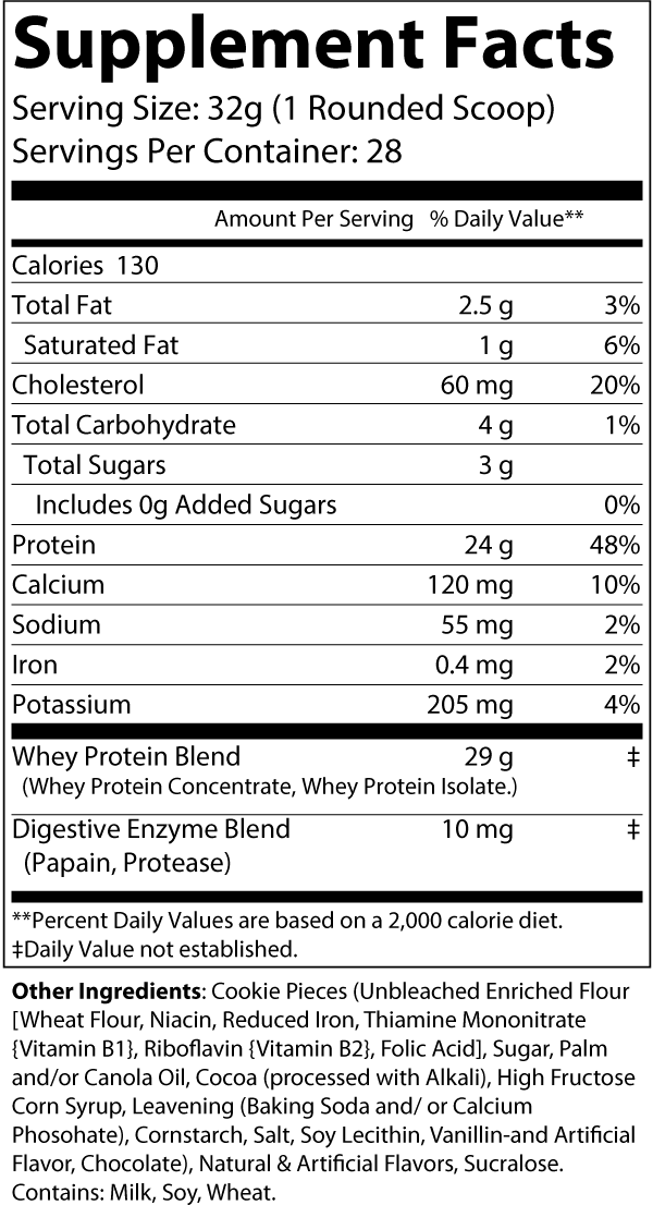 Whey Cookies and Cream