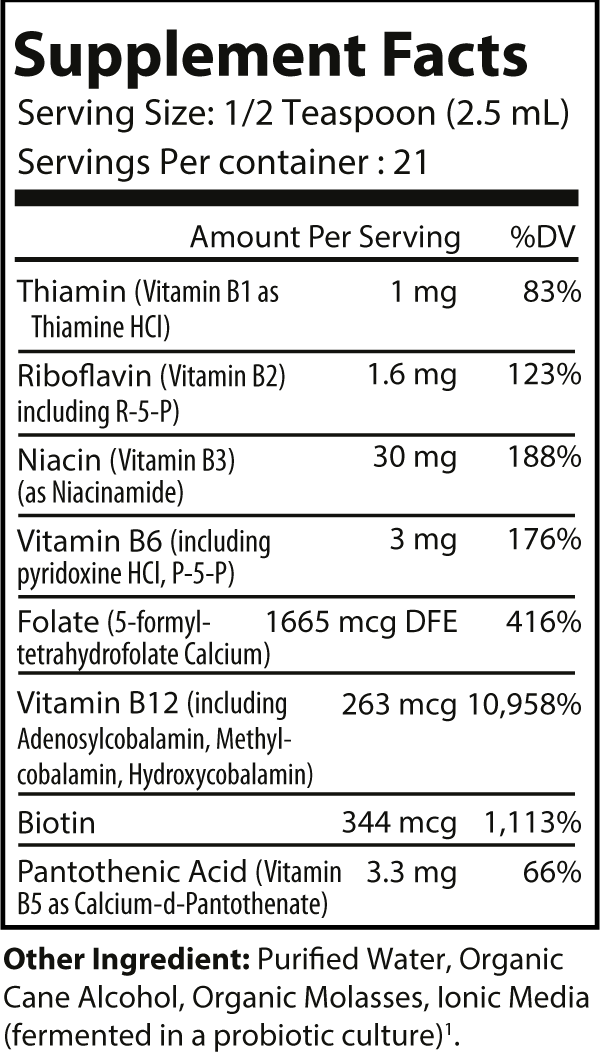 Fermented Vitamin B Complex - 2 fl oz